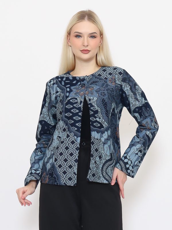 Tasyina Blazer Navy Grey