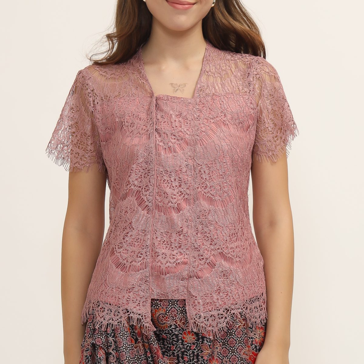Kebaya Lace Dusty Pink - Image 2