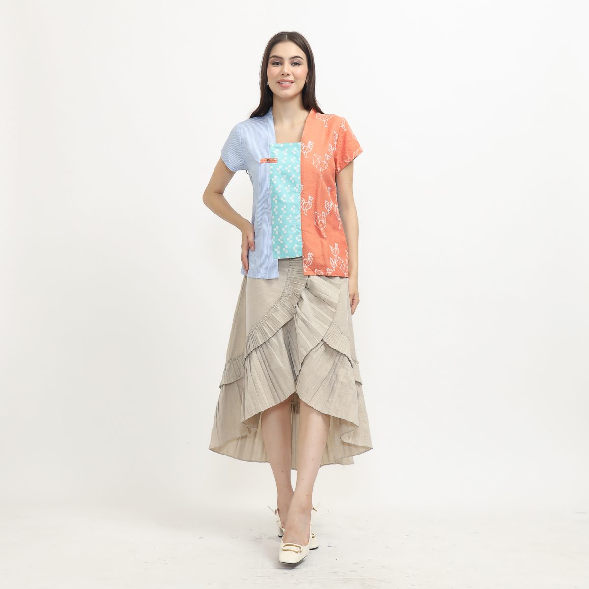 Carlina Blouse Orange - Image 6