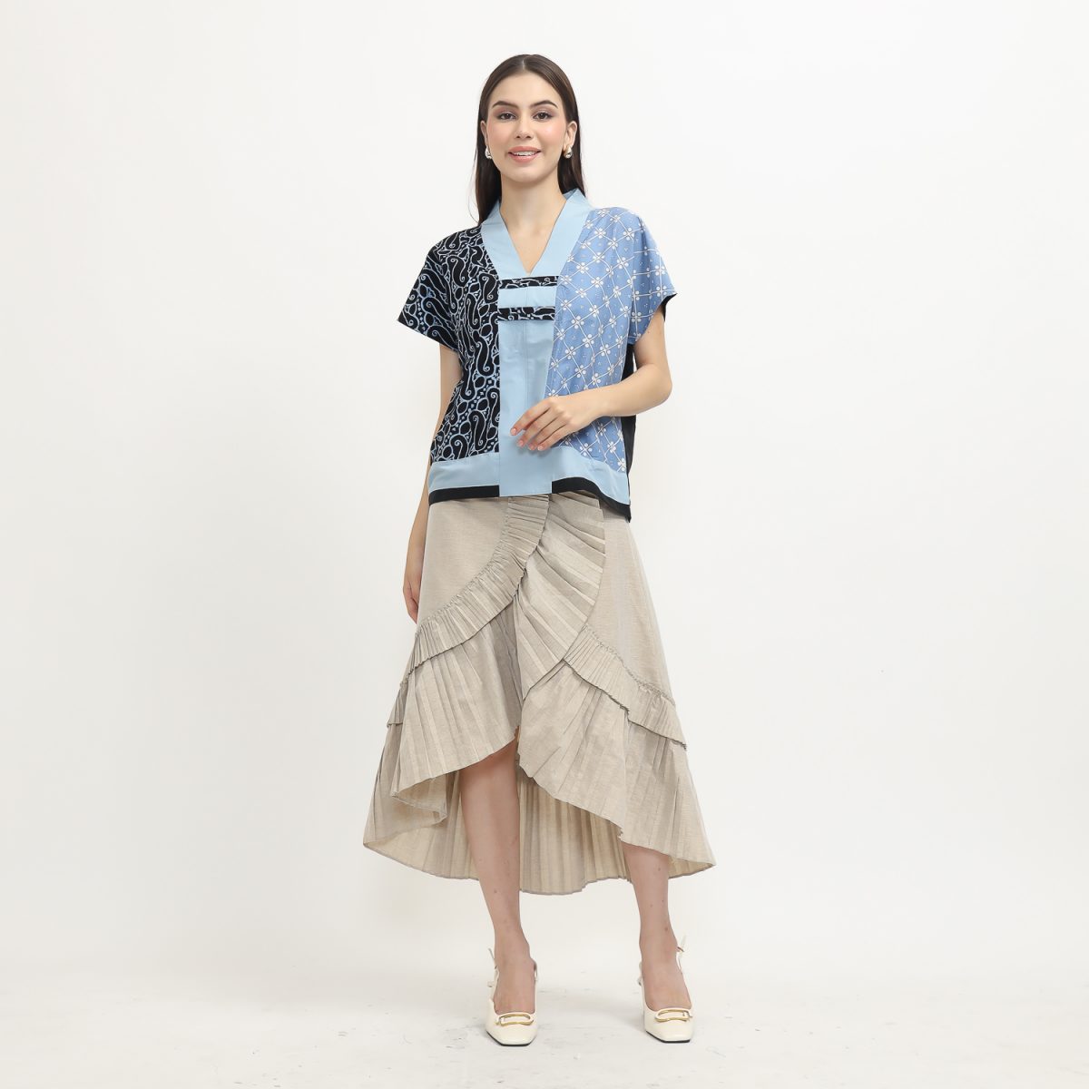 Inara Blouse Black Blue - Image 7