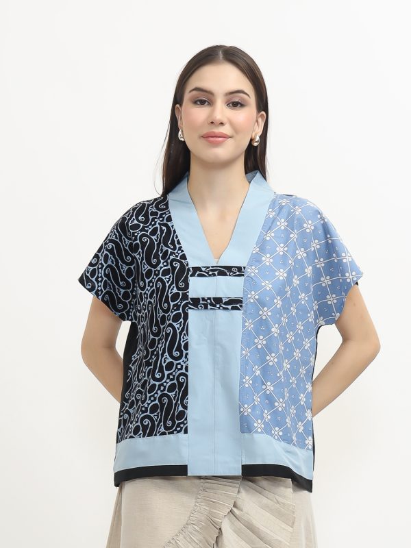 Inara Blouse Black Blue