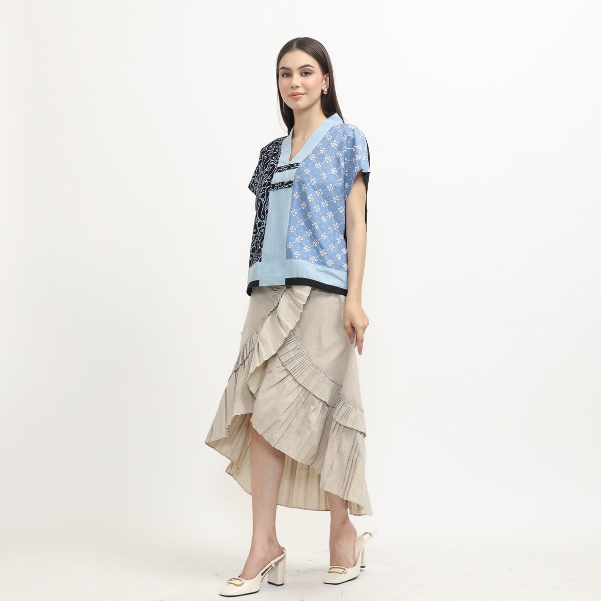 Inara Blouse Black Blue - Image 4