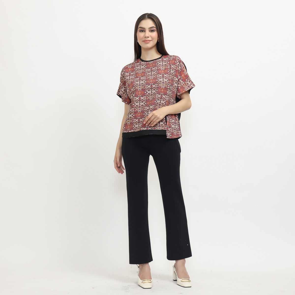 Laetitia Blouse Multi Red - Image 9