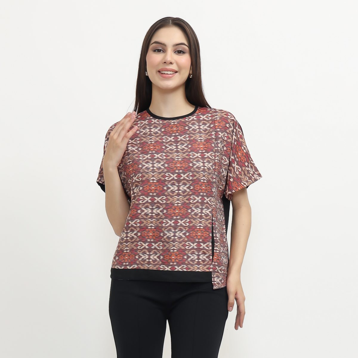 Laetitia Blouse Multi Red - Image 5
