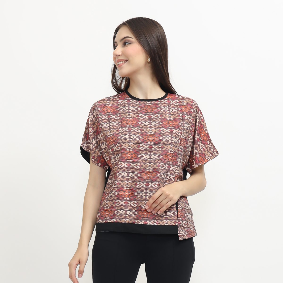 Laetitia Blouse Multi Red - Image 3