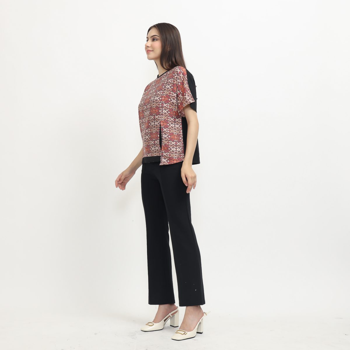 Laetitia Blouse Multi Red - Image 6