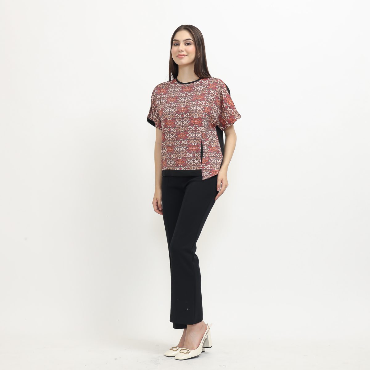 Laetitia Blouse Multi Red - Image 8