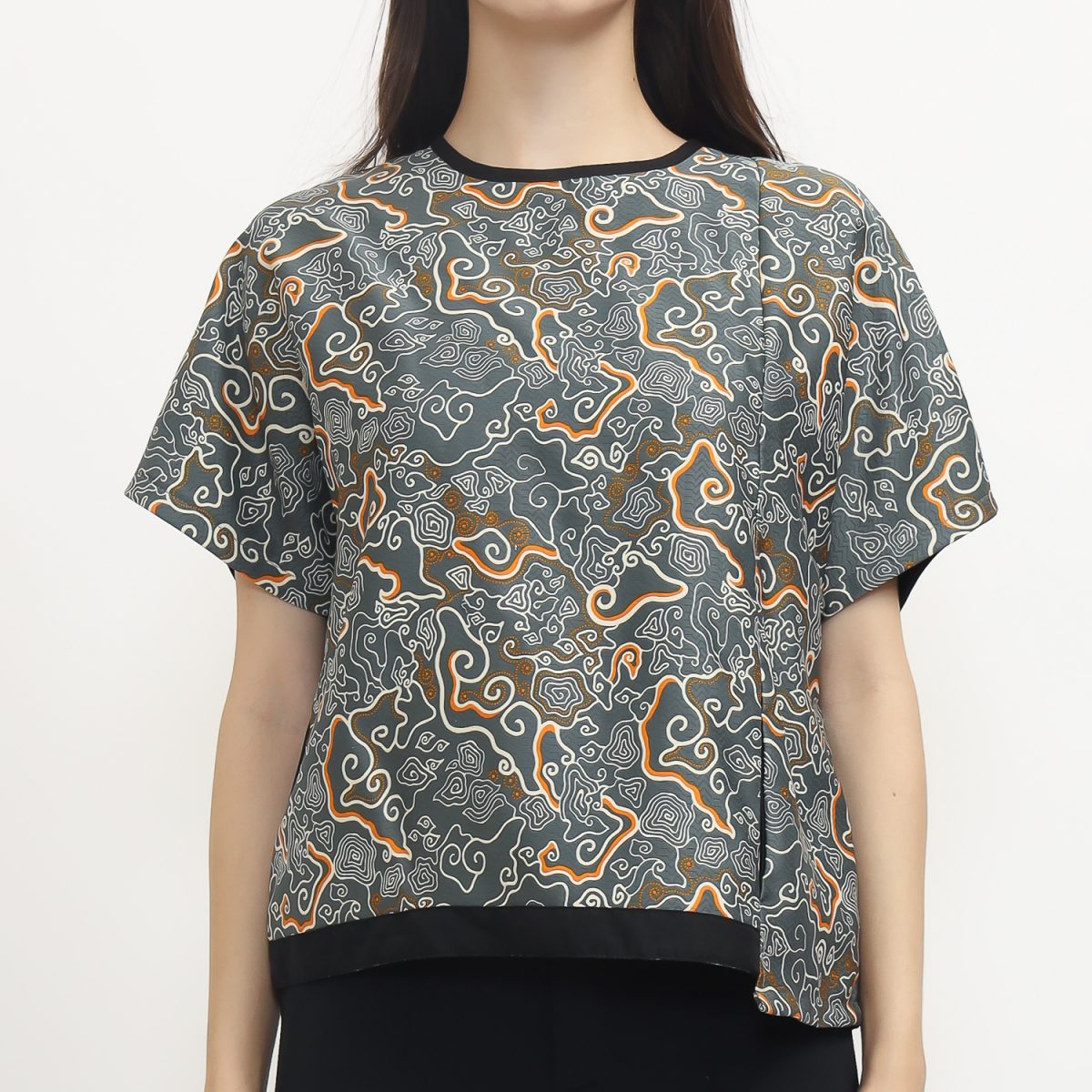 Laetitia Blouse Grey - Image 2
