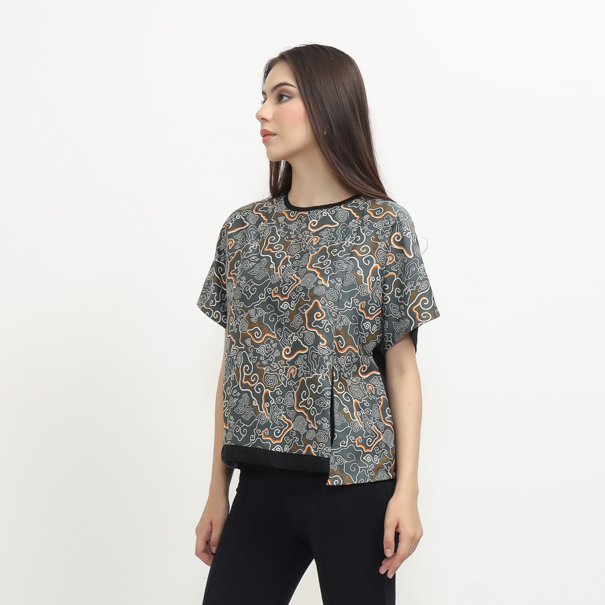 Laetitia Blouse Grey - Image 3