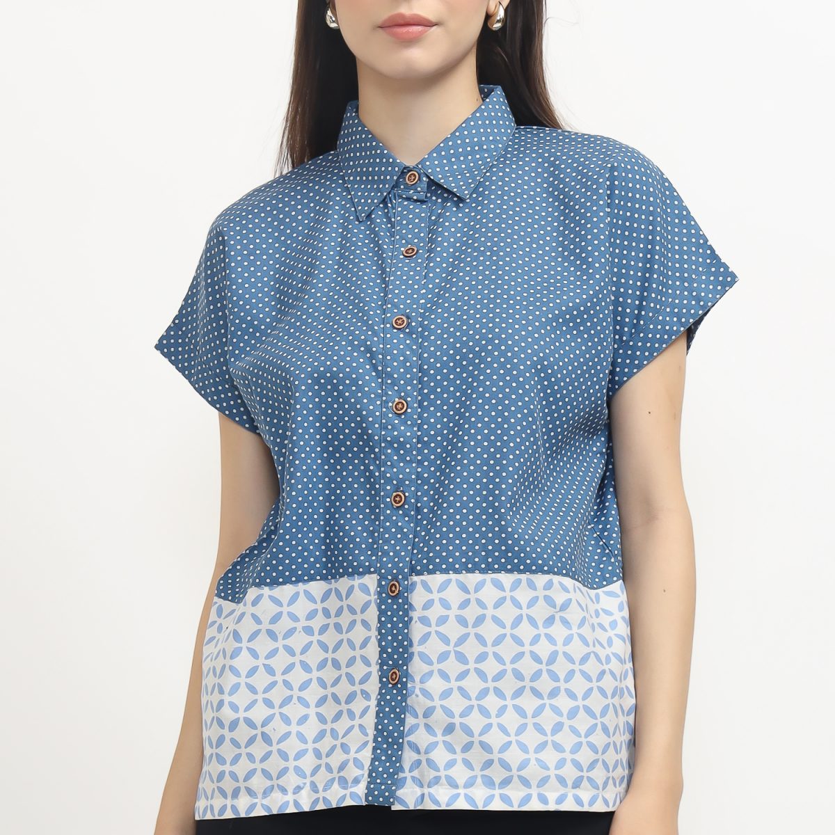 Clarrisa Shirt Polkadot Blue - Image 2