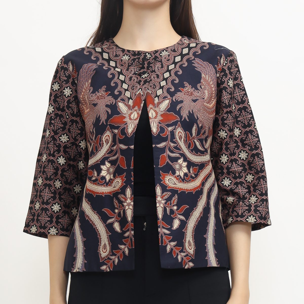 Tasya Blazer Navy Brown - Image 2