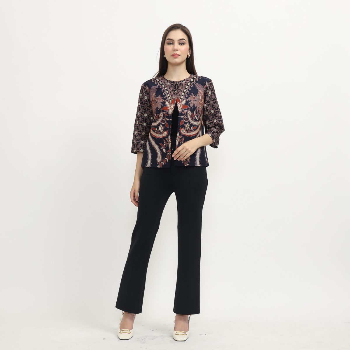 Tasya Blazer Navy Brown - Image 6