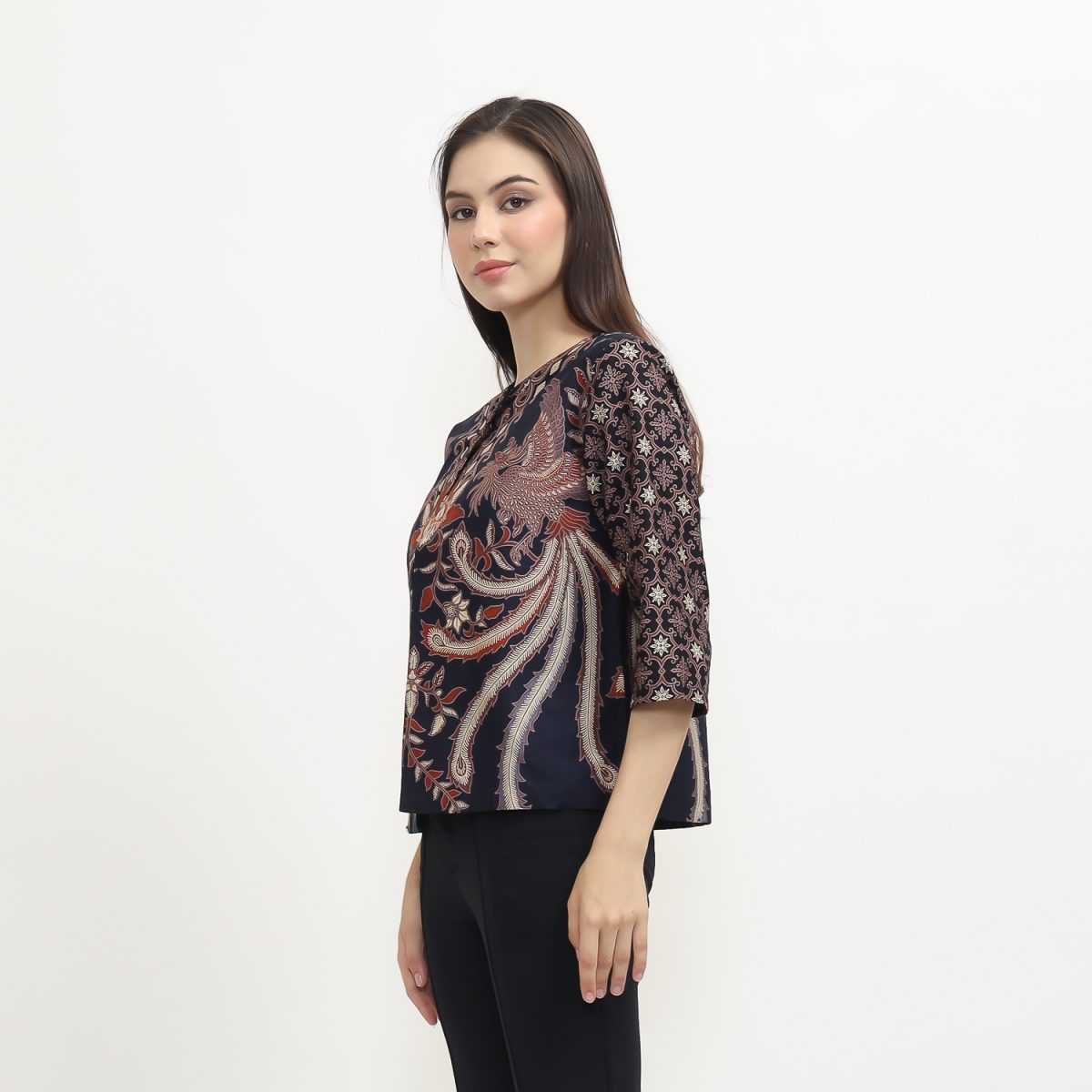 Tasya Blazer Navy Brown - Image 4