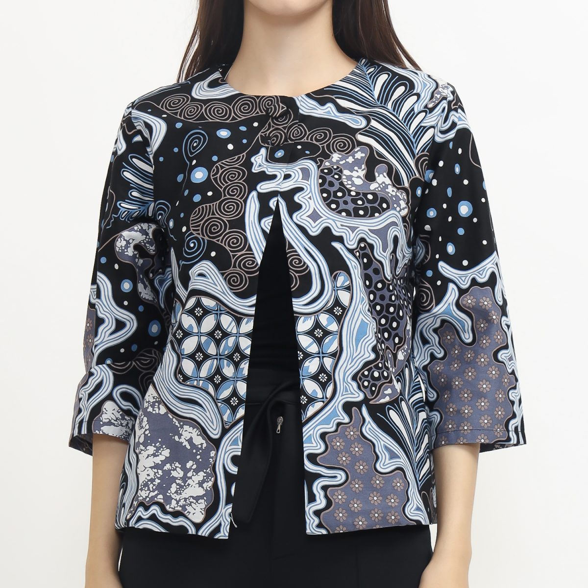 Tasya Blazer Black Blue - Image 2
