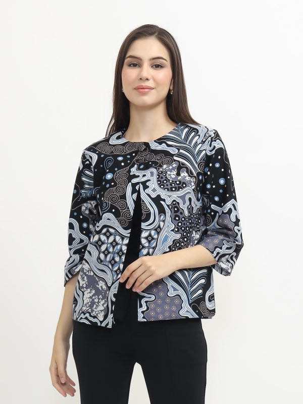Tasya Blazer Black Blue