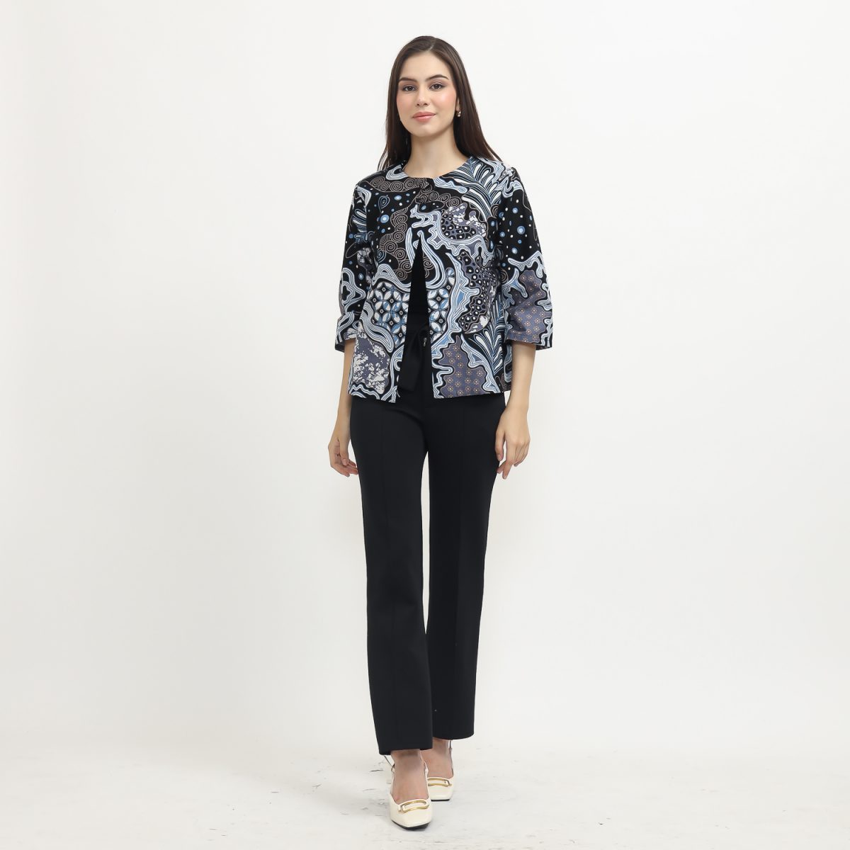 Tasya Blazer Black Blue - Image 5