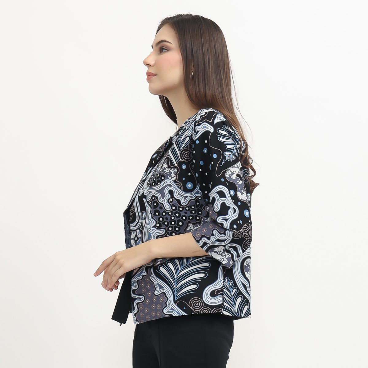 Tasya Blazer Black Blue - Image 3