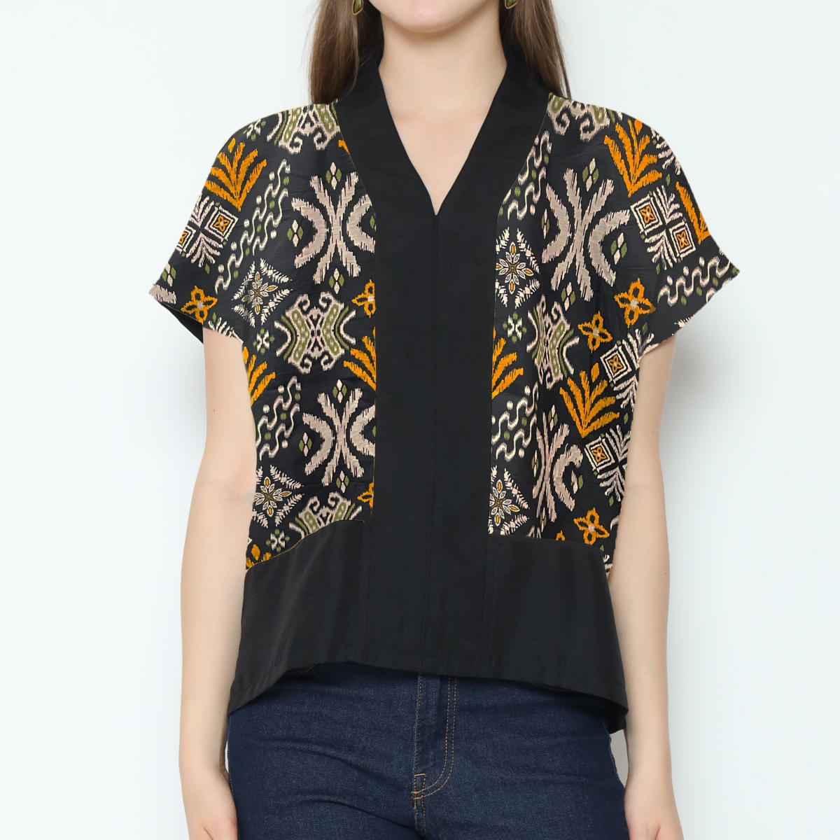 Rosita Blouse Multi Black - Image 2