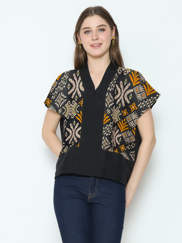 Rosita Blouse Multi Black