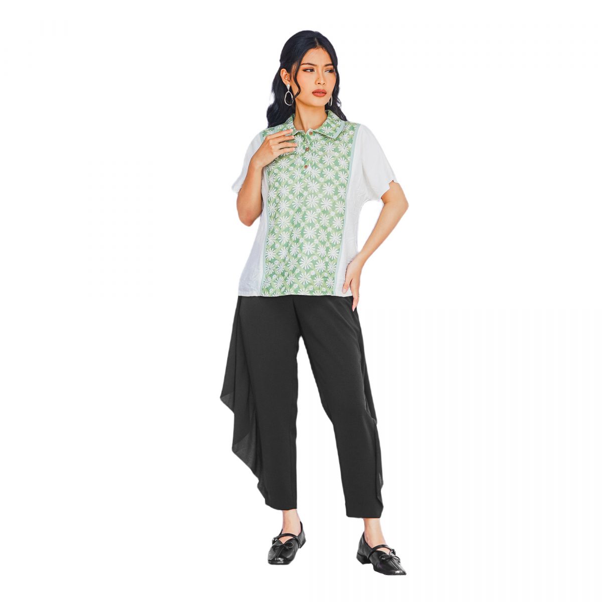 Femina Blouse Green - Image 6