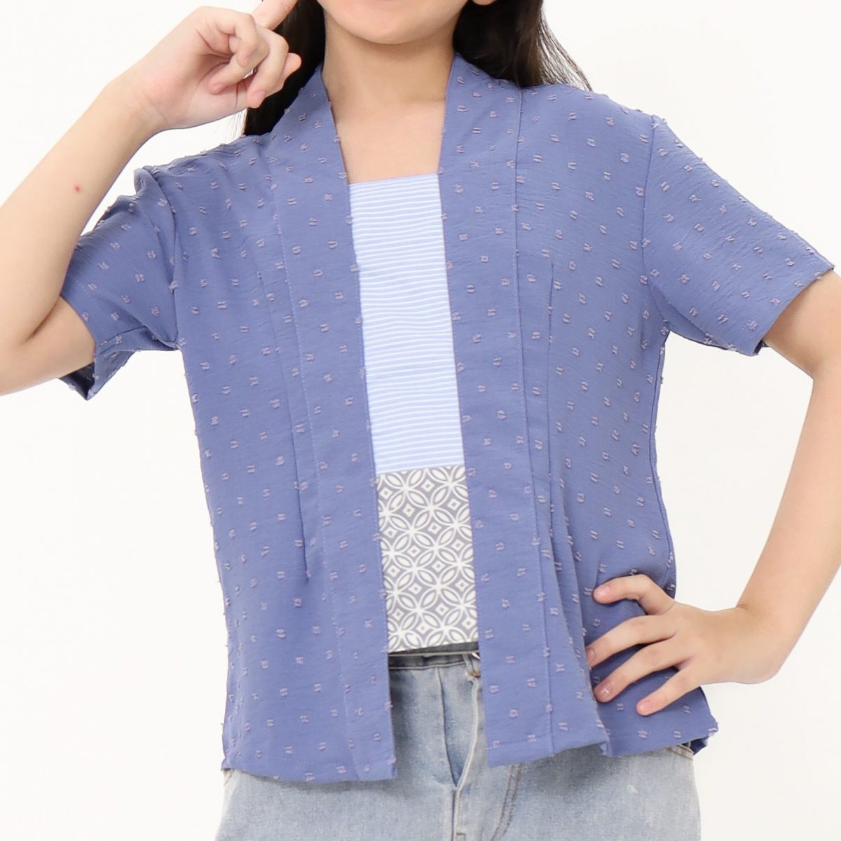 Yasmine Blouse Kids Blue - Image 2