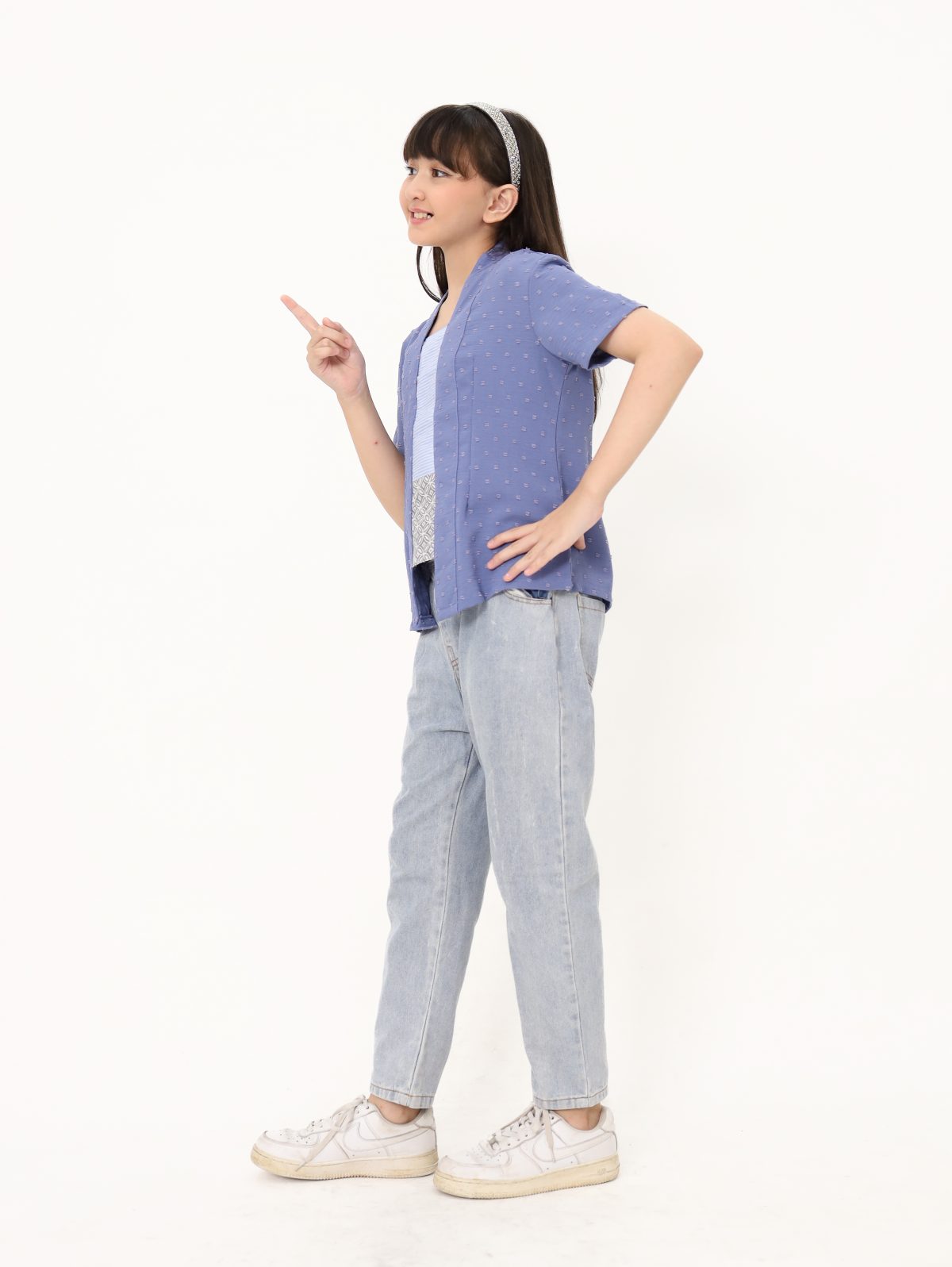 Yasmine Blouse Kids Blue - Image 3