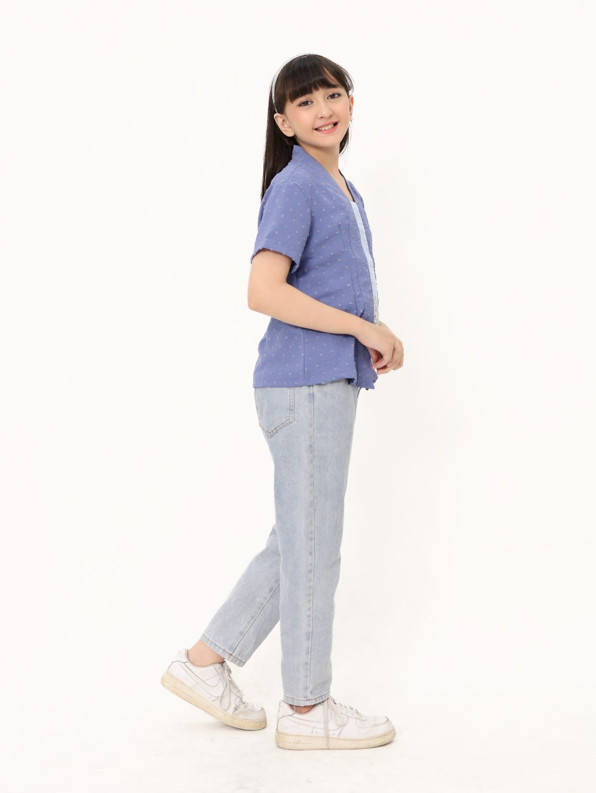 Yasmine Blouse Kids Blue - Image 4