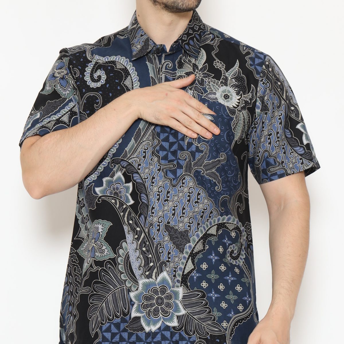 Olsen Shirt Navy - Image 2