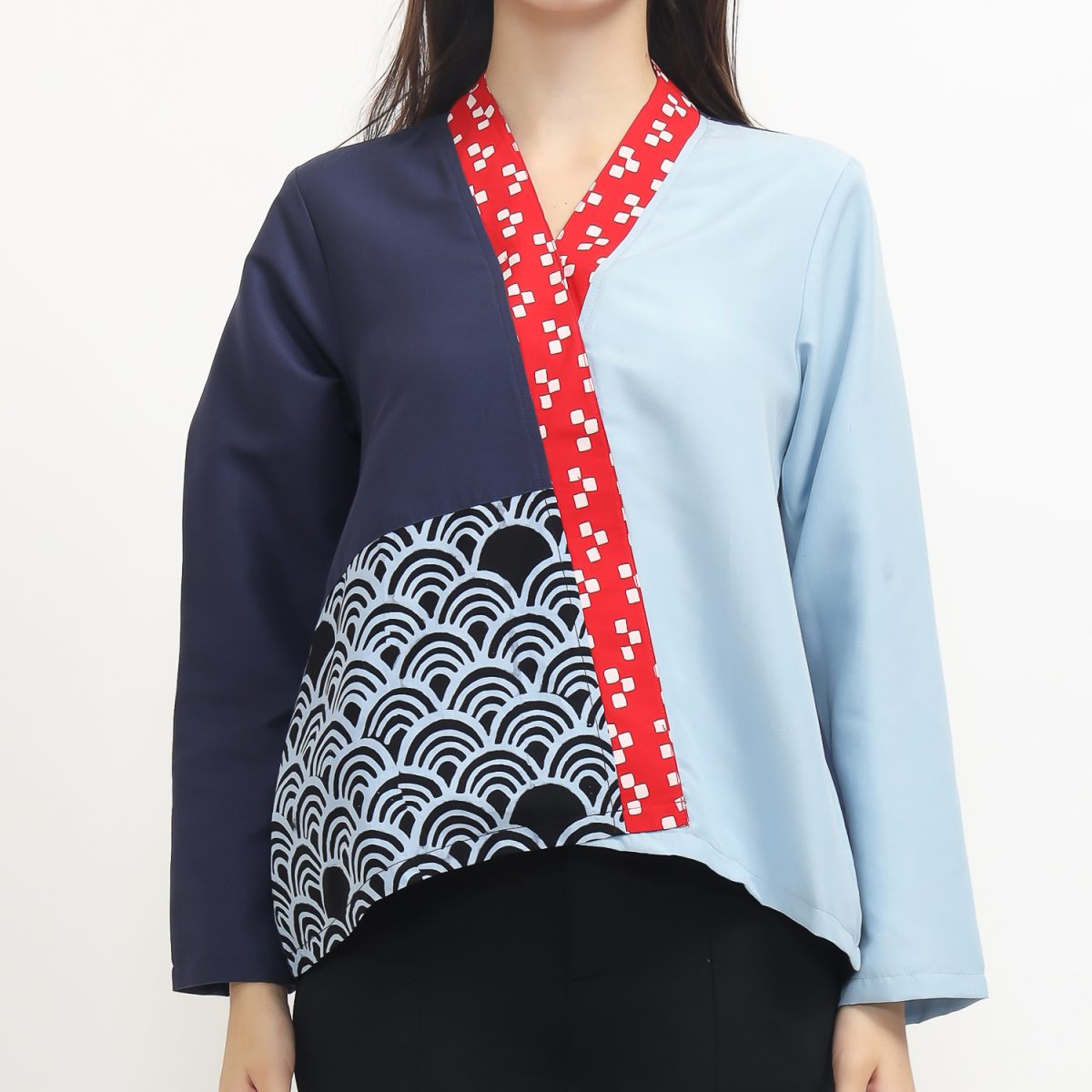 Eliza Blouse Navy Blue - Image 2