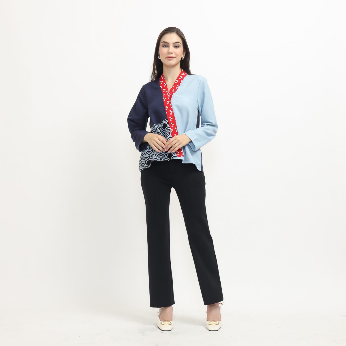 Eliza Blouse Navy Blue - Image 6