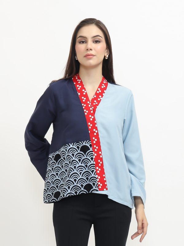 Eliza Blouse Navy Blue