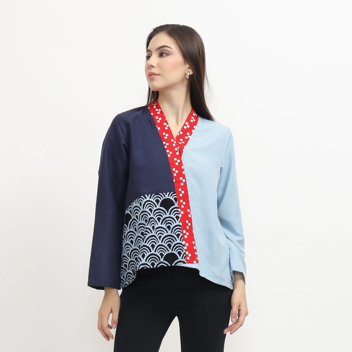 Eliza Blouse Navy Blue - Image 4