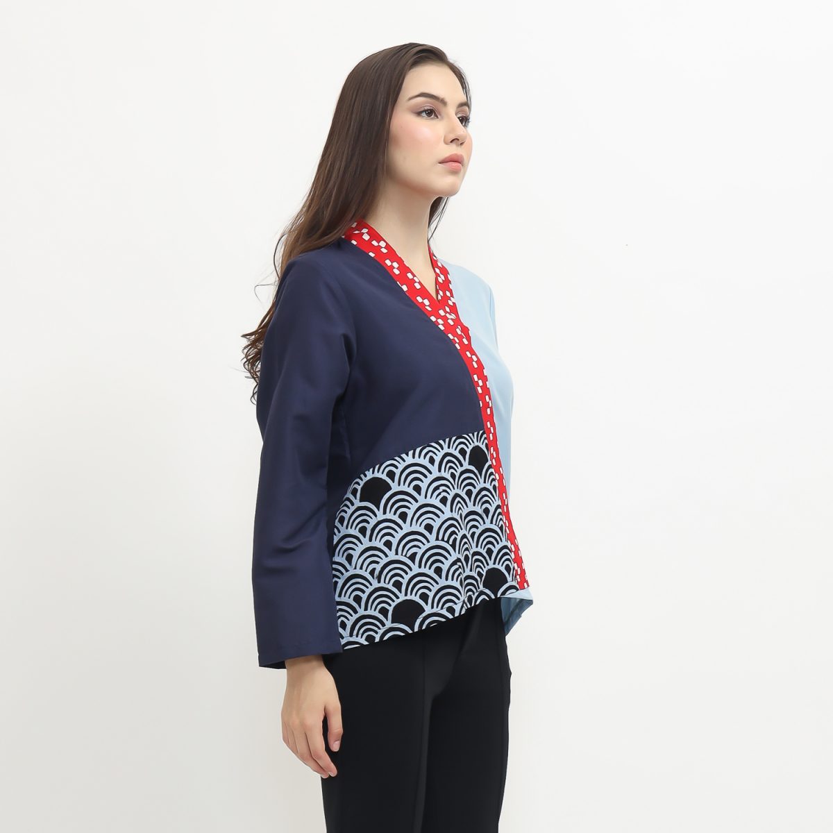 Eliza Blouse Navy Blue - Image 3