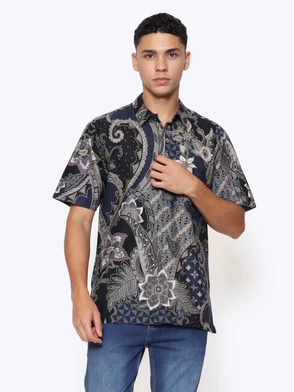 Olsen Shirt Navy Grey