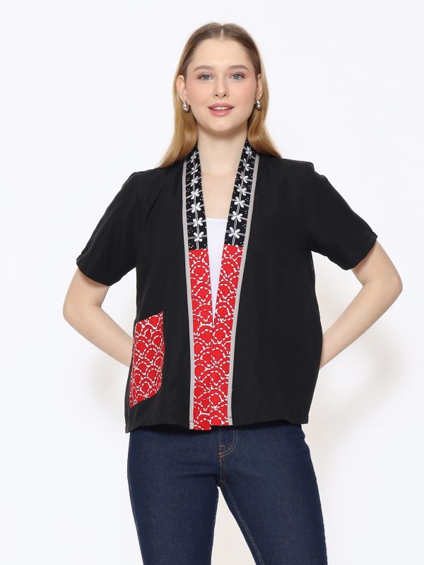 Florentine Blazer Red Black