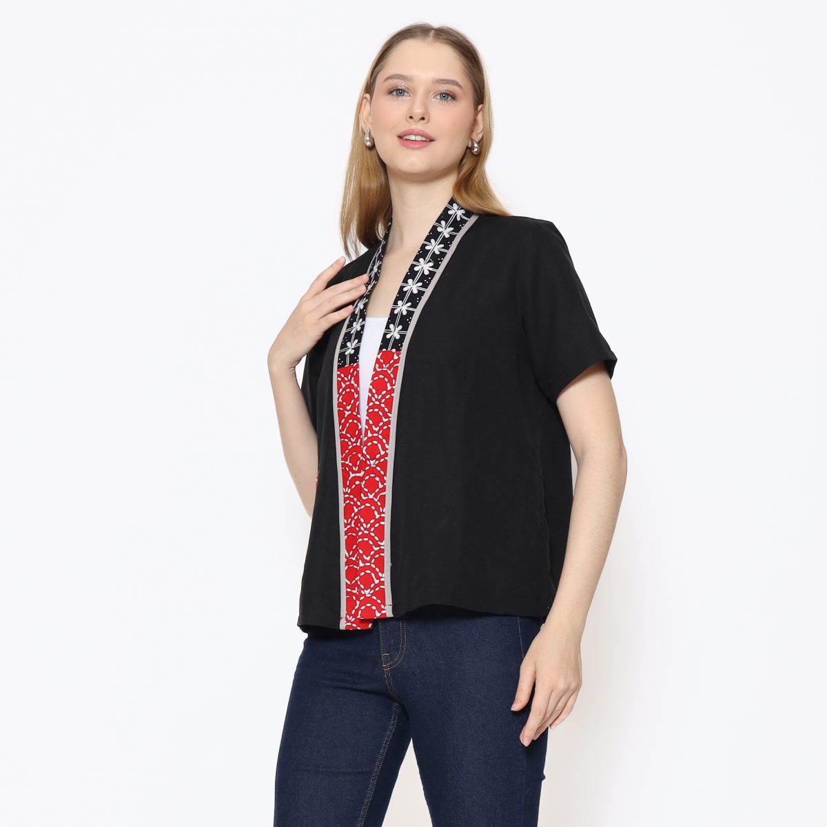 Florentine Blazer Red Black - Image 4