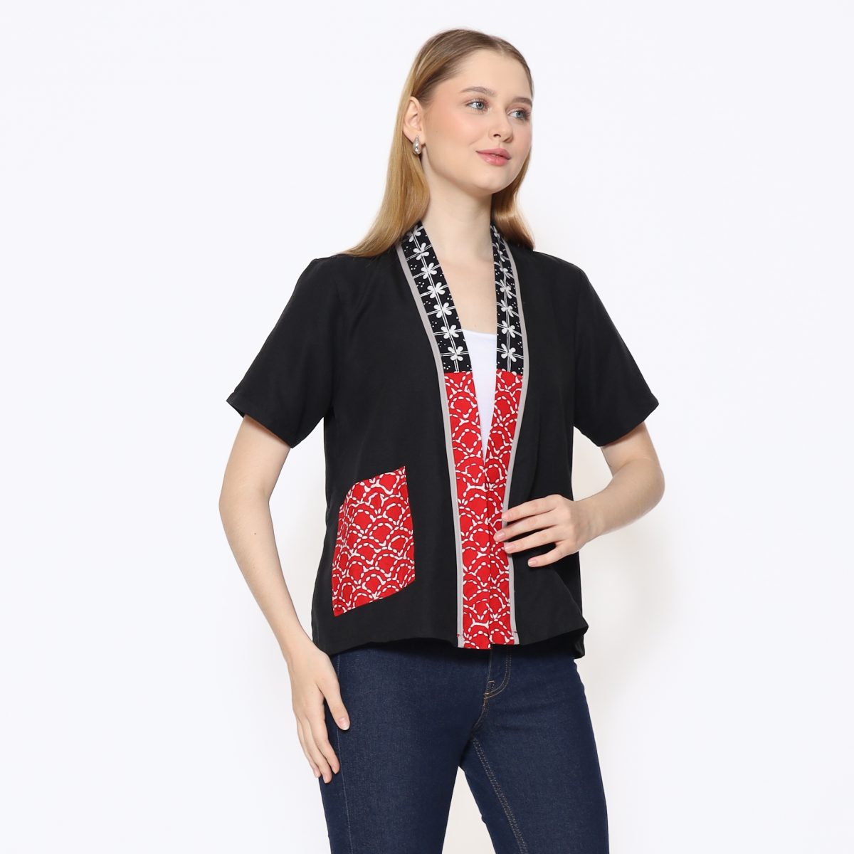 Florentine Blazer Red Black - Image 3