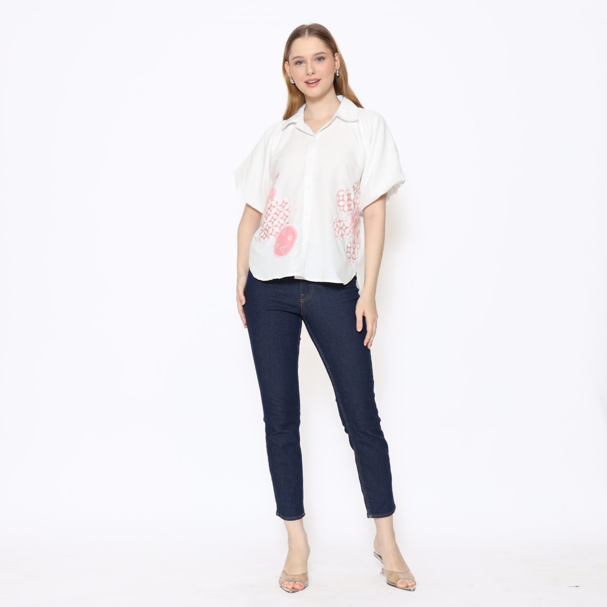 Flower Shirt White Pink - Image 7