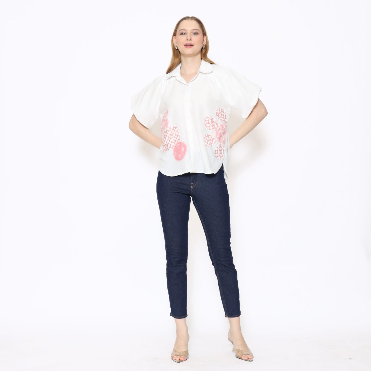 Flower Shirt White Pink - Image 6