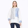 Raina Shirt Blue Cream