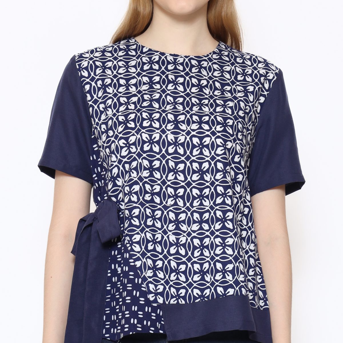 Clarabella Blouse Navy - Image 2