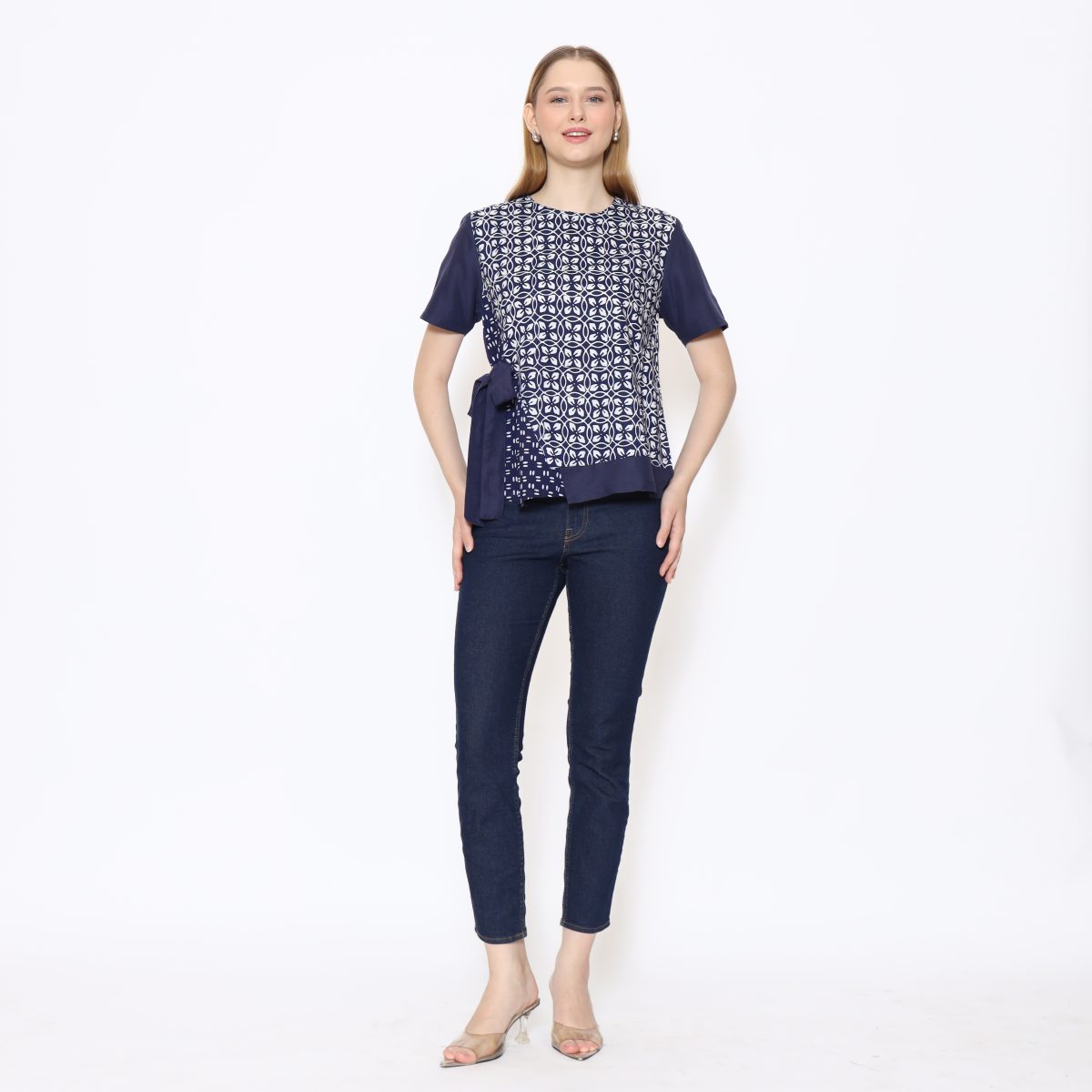 Clarabella Blouse Navy - Image 7