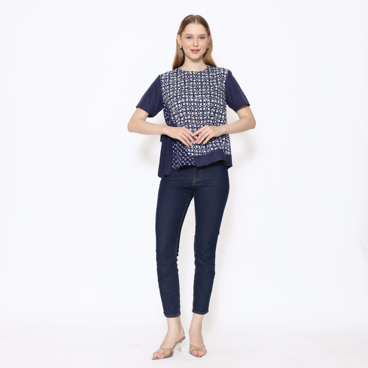 Clarabella Blouse Navy - Image 6