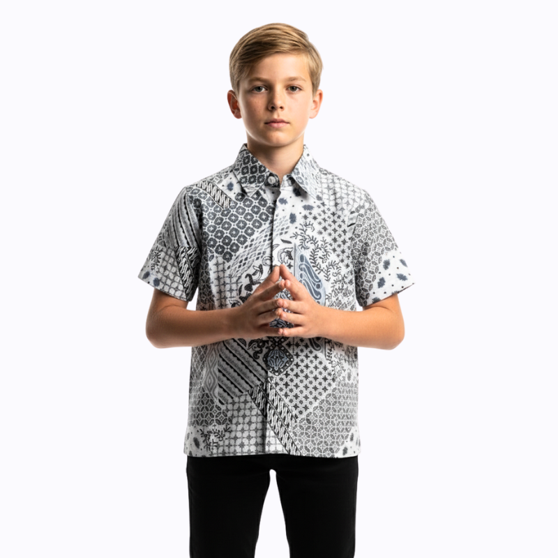 Varo Shirt Grey Black - Image 3