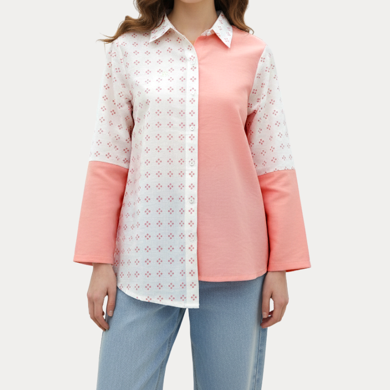 Aska Shirt Cream Pink - Image 2
