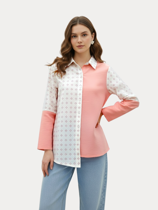Aska Shirt Cream Pink