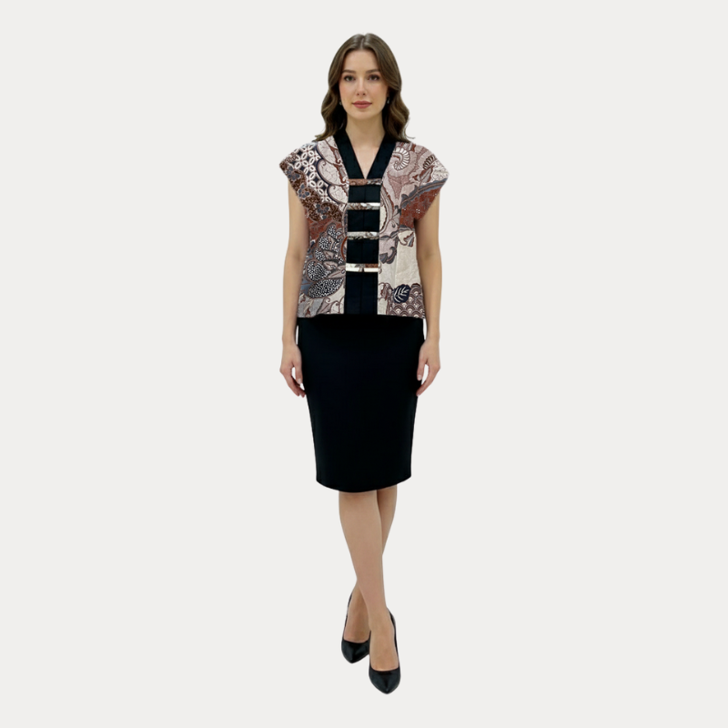 Olivia Blouse Brown - Image 5