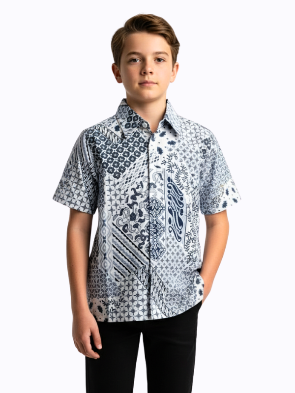 Varo Shirt Grey Navy