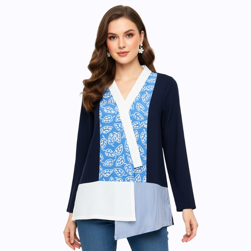 Auristela Blouse Blue - Image 4