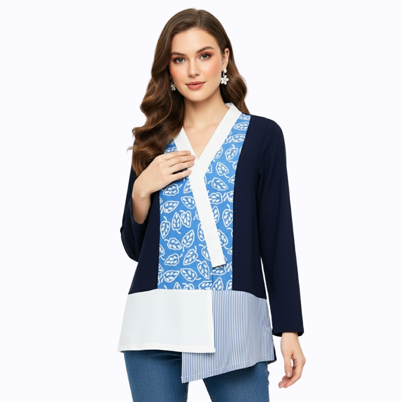 Auristela Blouse Blue - Image 3